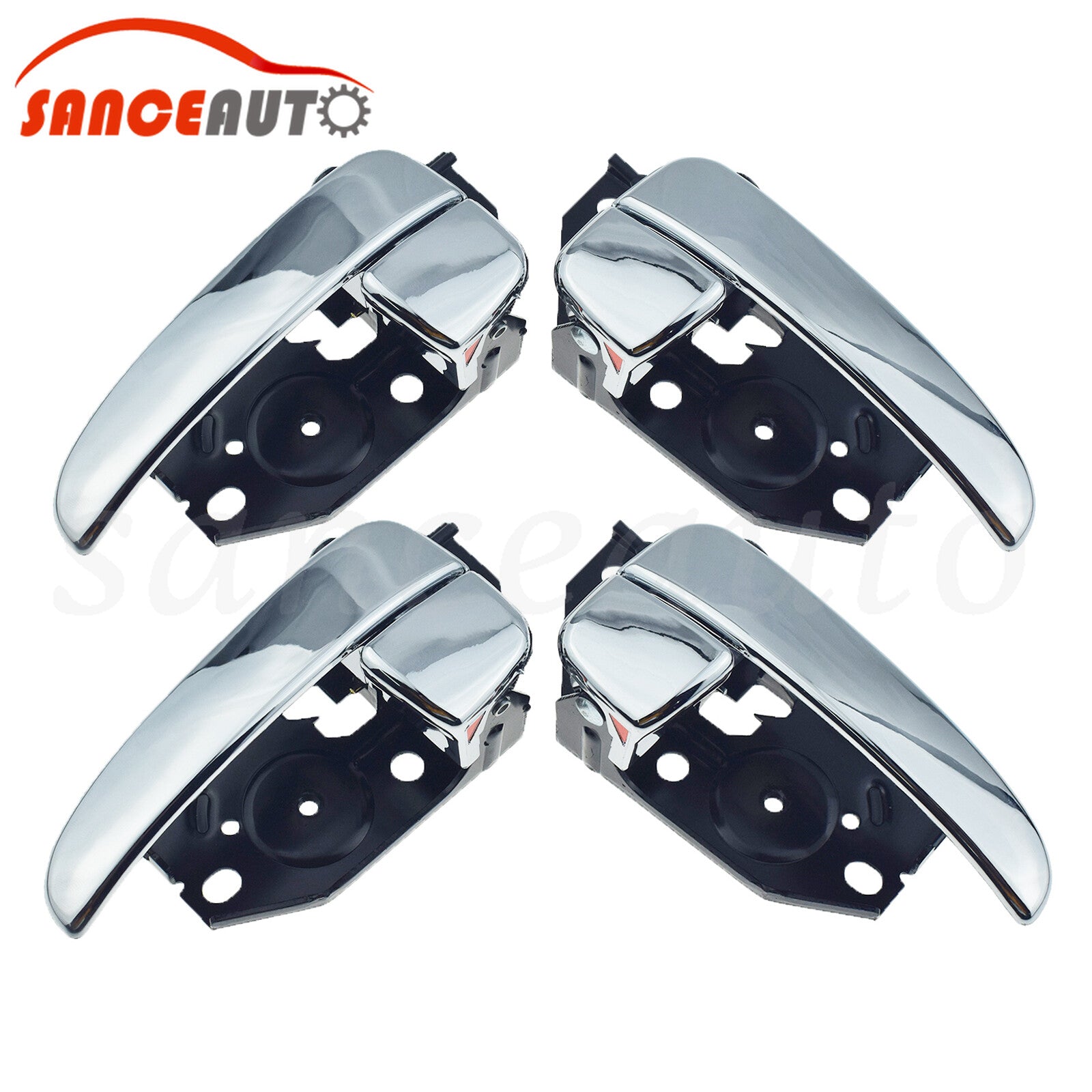 4-piece set of chrome-plated front and rear interior door handles for Hyundai Sonata 2002-2005 n