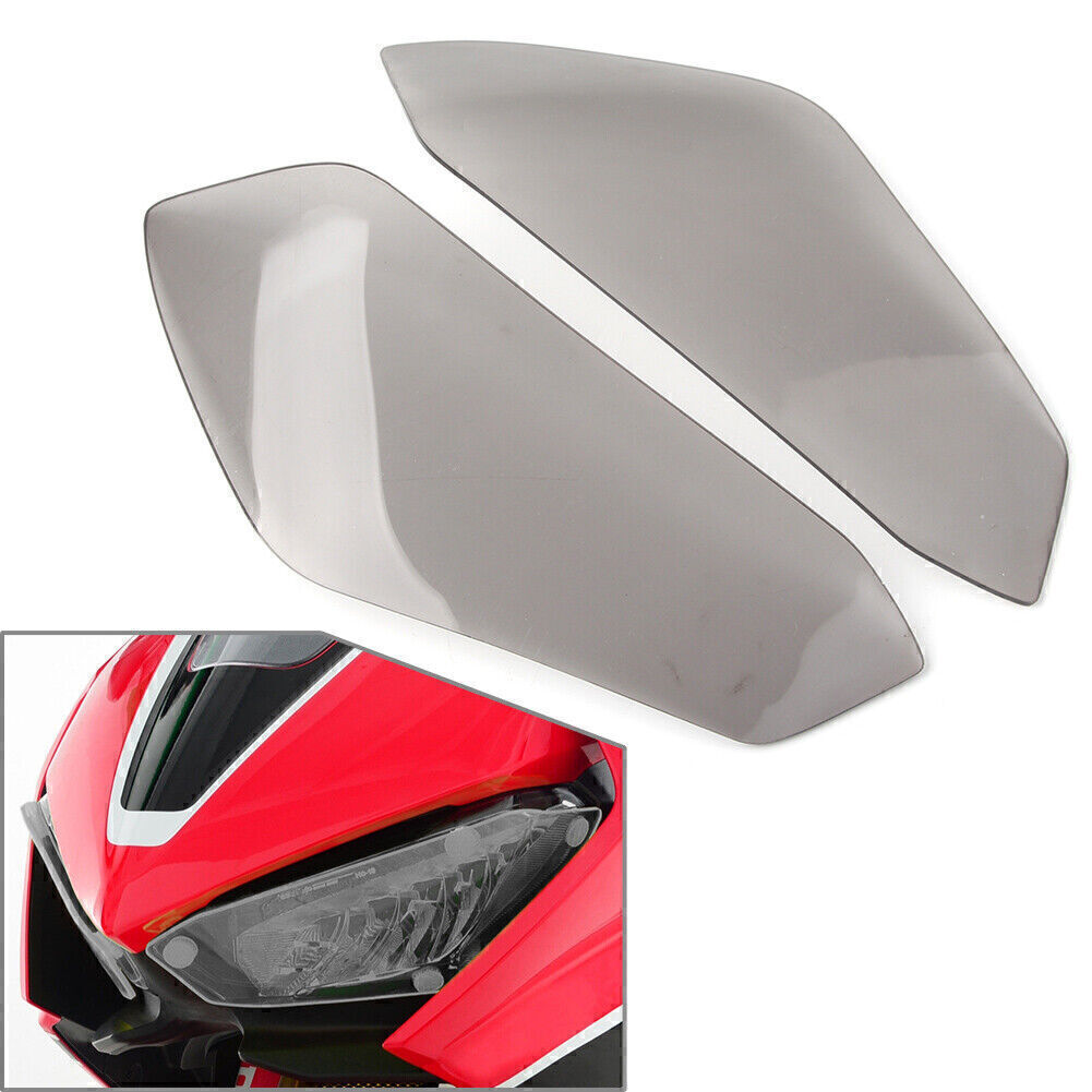 for Honda CBR1000RR 2017-2020 2018 Grey Headlight Guard Shield Screen Lens Cover Q