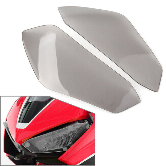 for Honda CBR1000RR 2017-2020 2018 Grey Headlight Guard Shield Screen Lens Cover Q