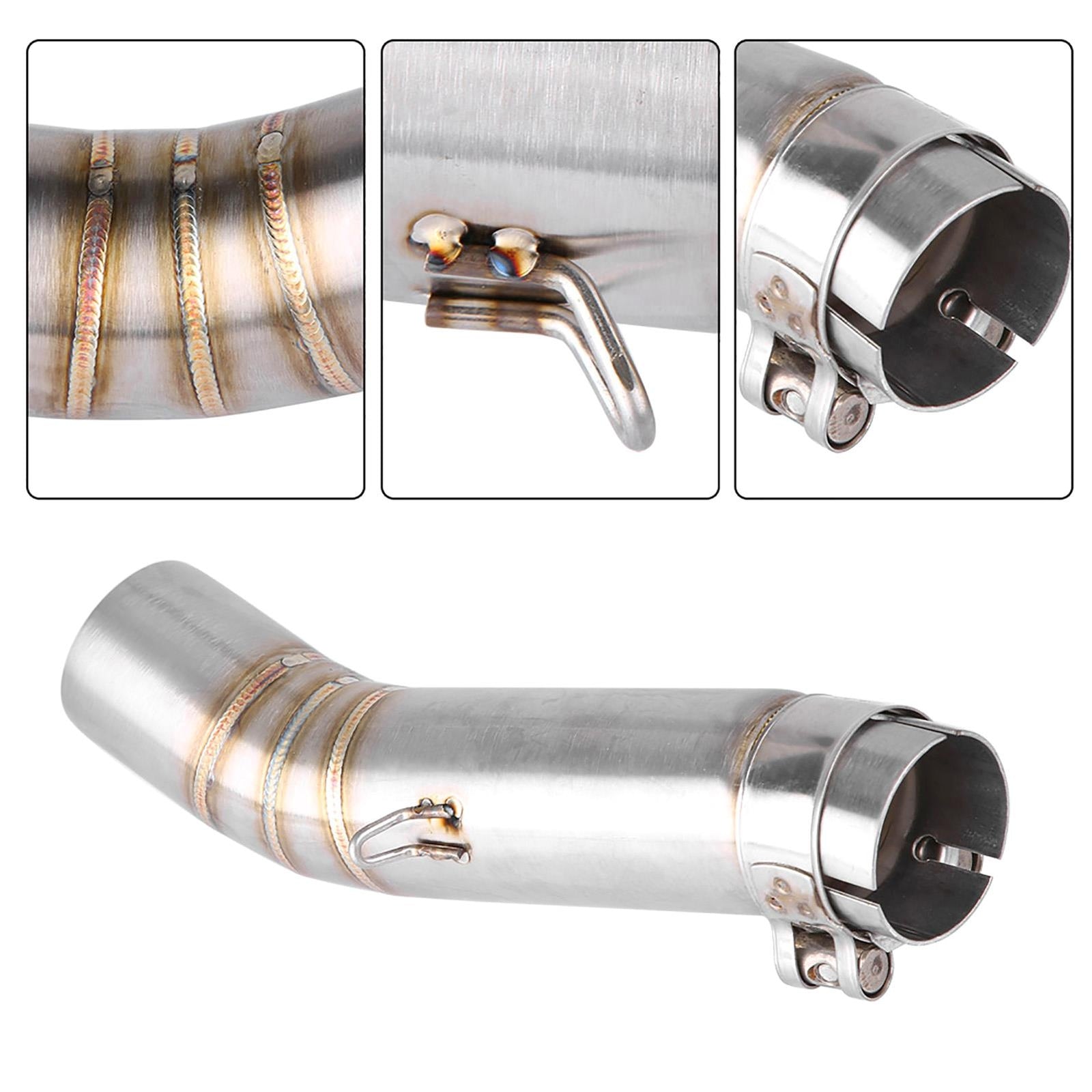 New Motorcycle Link Pipe Mid Exhaust Connector For CBR500R CB500X CBR500 CB500F