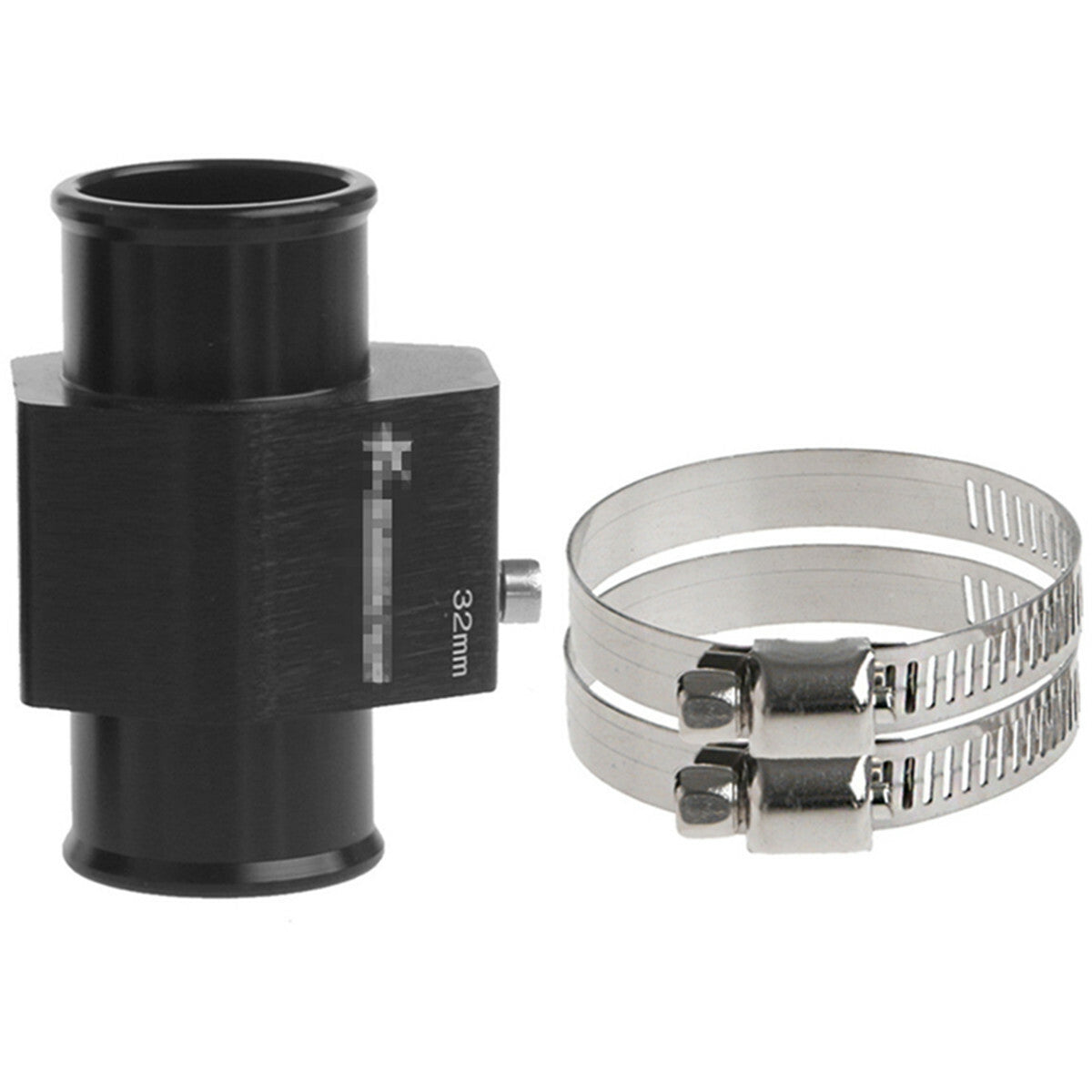 Black 32mm Car Water Temperature Joint Pipe Sensor Gauge Radiator Hose Adapter Q
