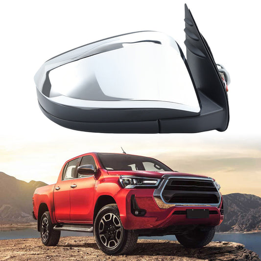 F¨¹r for Toyota Helix 2015-2020 Au?enspiegel R¨¹ckspiegel Spiegel Chrom 3 Draht Rechts