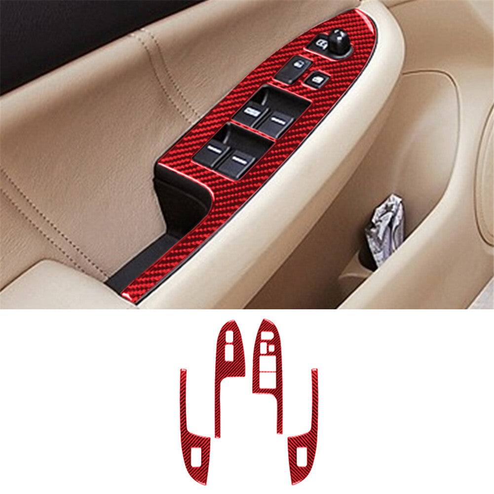For Z4 E89 2009-2016 Red Carbon Fiber Inner Speedometer Surround Cover Trim v
