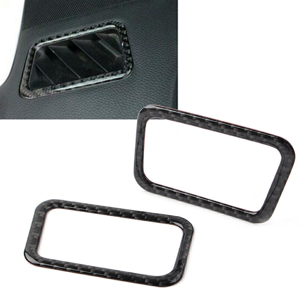 for Subaru Forester 2013-2018 Dashboard Air Outlets Vent Cover Trim Carbon Fiber