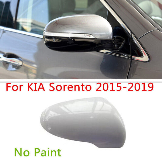 No paint Right Rearview Door Side Mirror Shell Cover Cap for KIA Sorento 2015-19