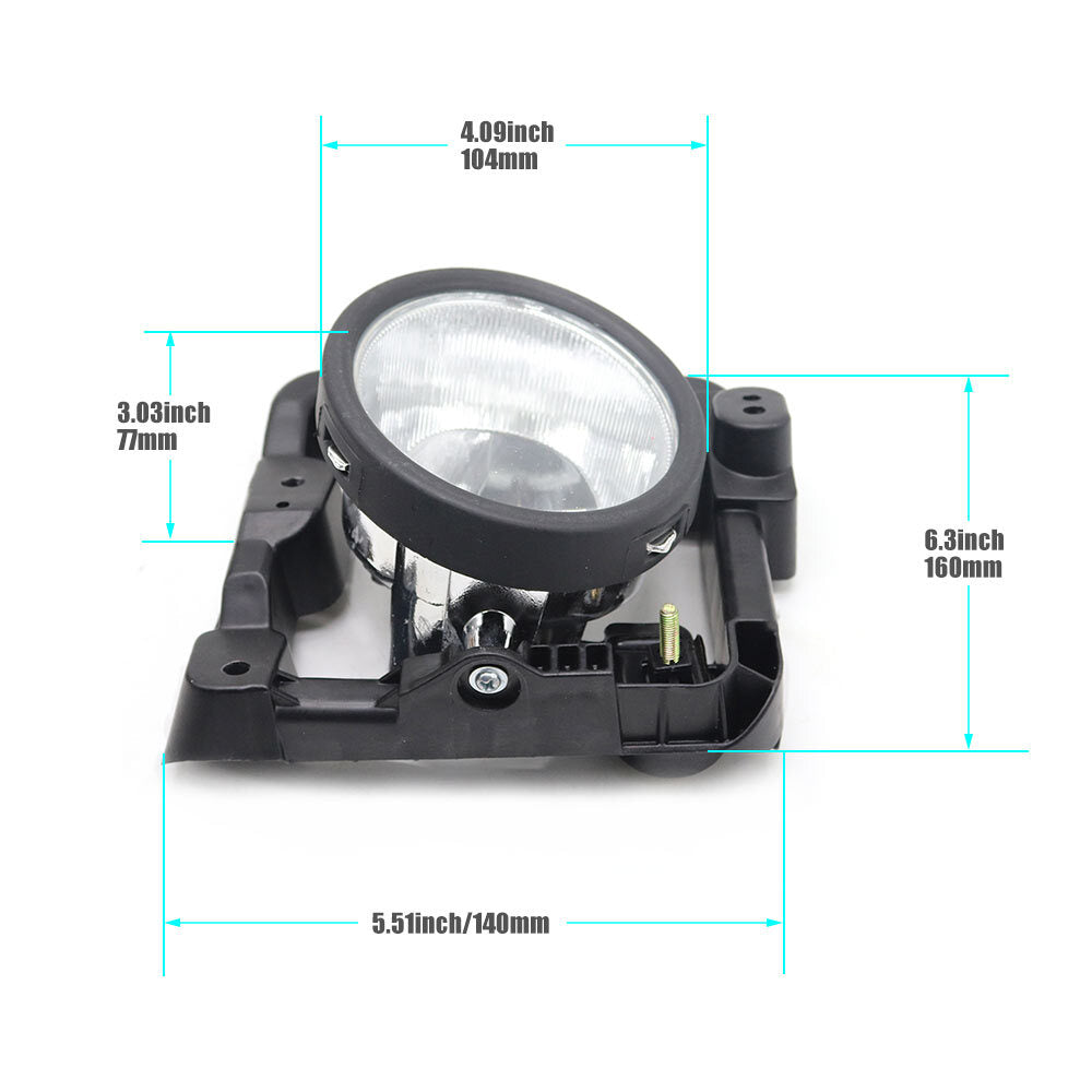 H11 dual fog lights and protective cover with LED bulbs are suitable for Acura TSX. n