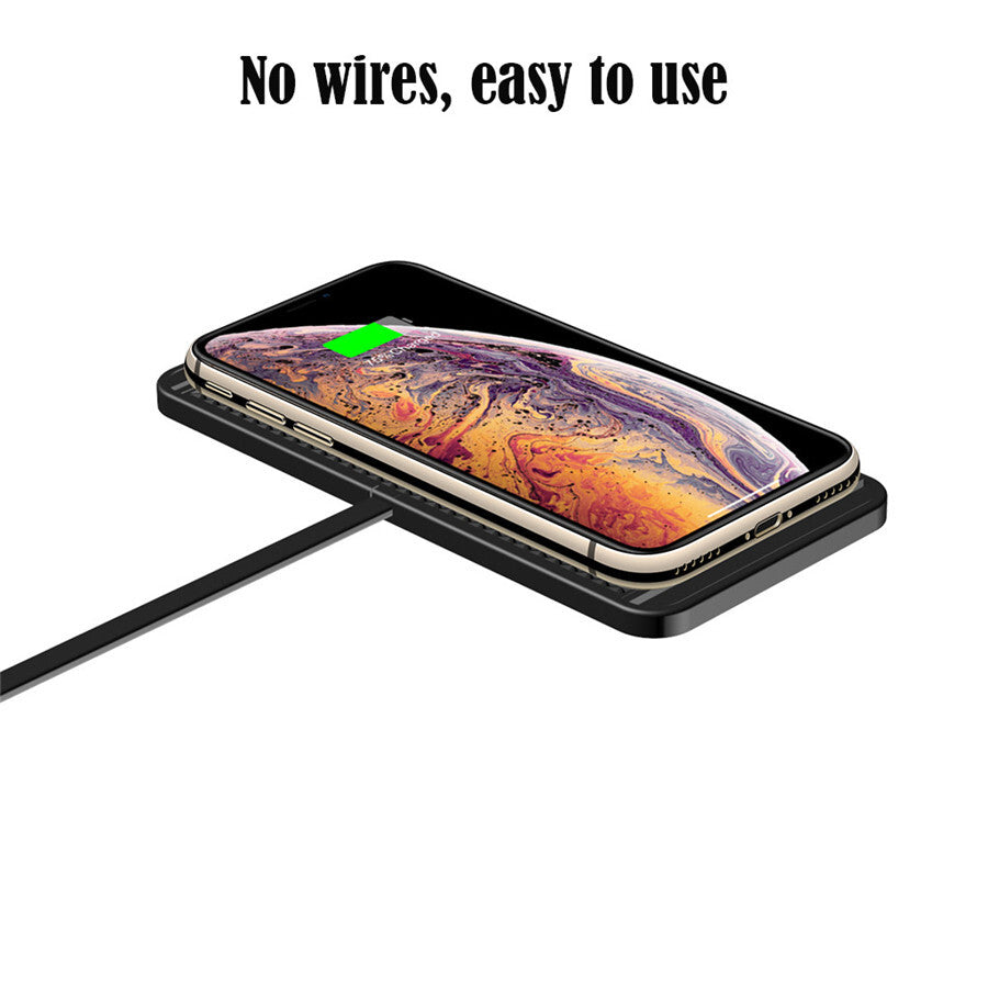 Wireless AntiSlip Car Home Charger Phone Holder Mount Pad Mat For Cell Phone GPS