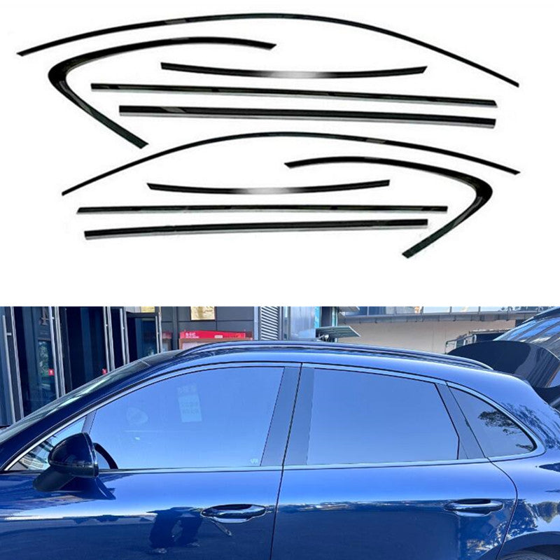 2020-21 22 23 2024 For Macan Black Car Window Glass Strip Cover Trim B n