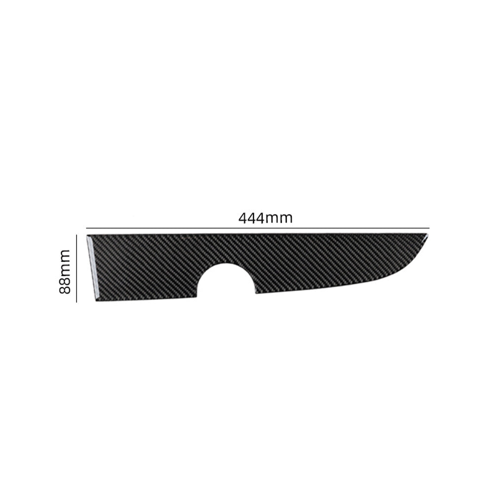 Carbon Fiber Interior Glove Box Panel Cover Trim Sticker For 2012-2015 for Fiat 500
