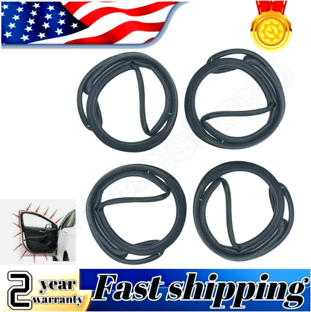 Door airflow deflector 4-piece door slence opening gasket for Accord Sedan 2013 - 2017
