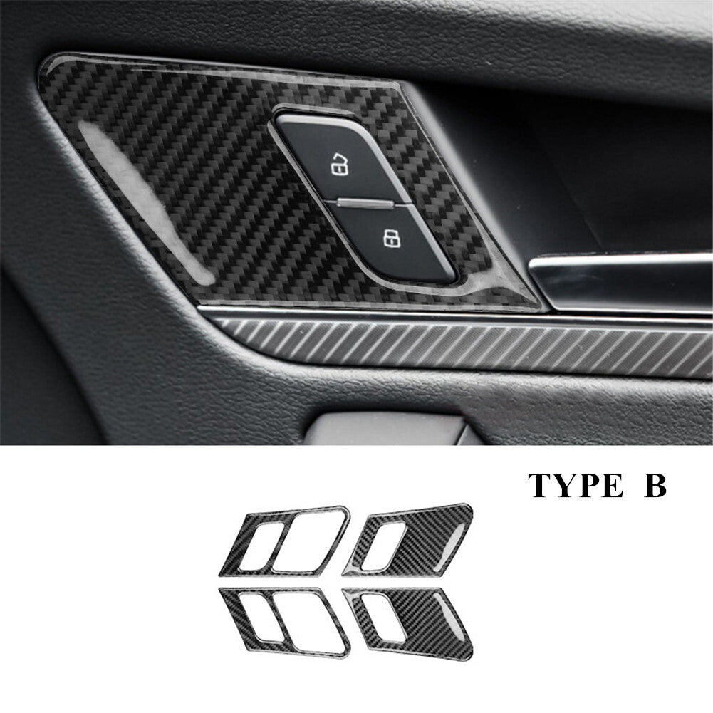 Carbon Fiber Interior LCD Screen Frame Cover Trim For Altima 2019-2022 v