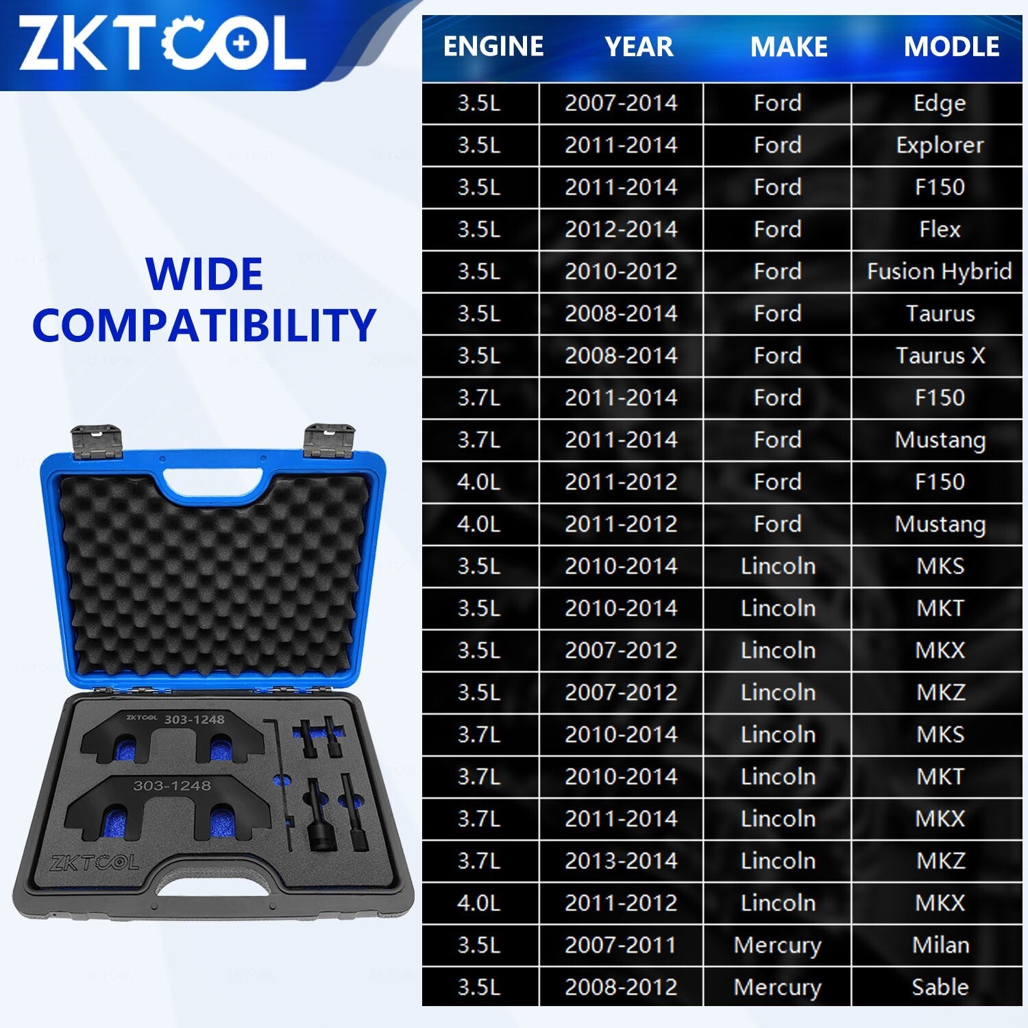 Camshaft Holding Timing Tool for Ford 3.5L 3.7L 4V Engine 303-1248 303-1530