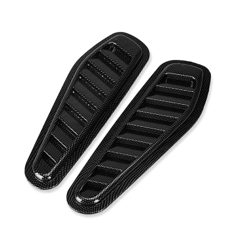 Universal Carbon Fiber Car Decor Air Flow Intake Hood Scoop Vent Bonnet Cover Q