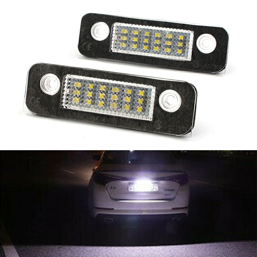 18-LED Number License Plate Light Lamp Bulb Fit for Ford Fiesta Fusion MK2 Modeo Car