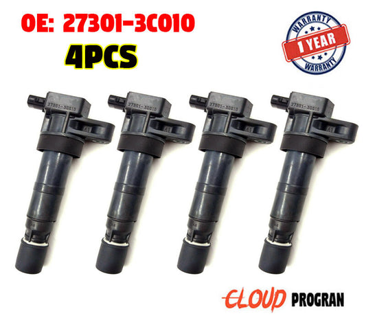 4PCS Ignition Coil 27301-3C010 for Hyundai Azera for Genesis Santa Fe for Kia Sedona n