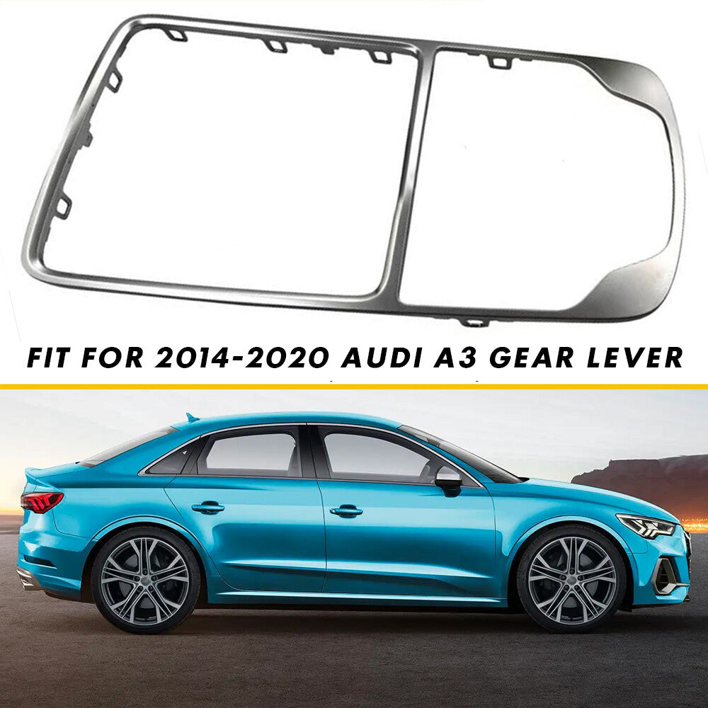 Chrome-framed front center console trim is available on 2013-2020 for Audi A3 S3 RS3 models. n