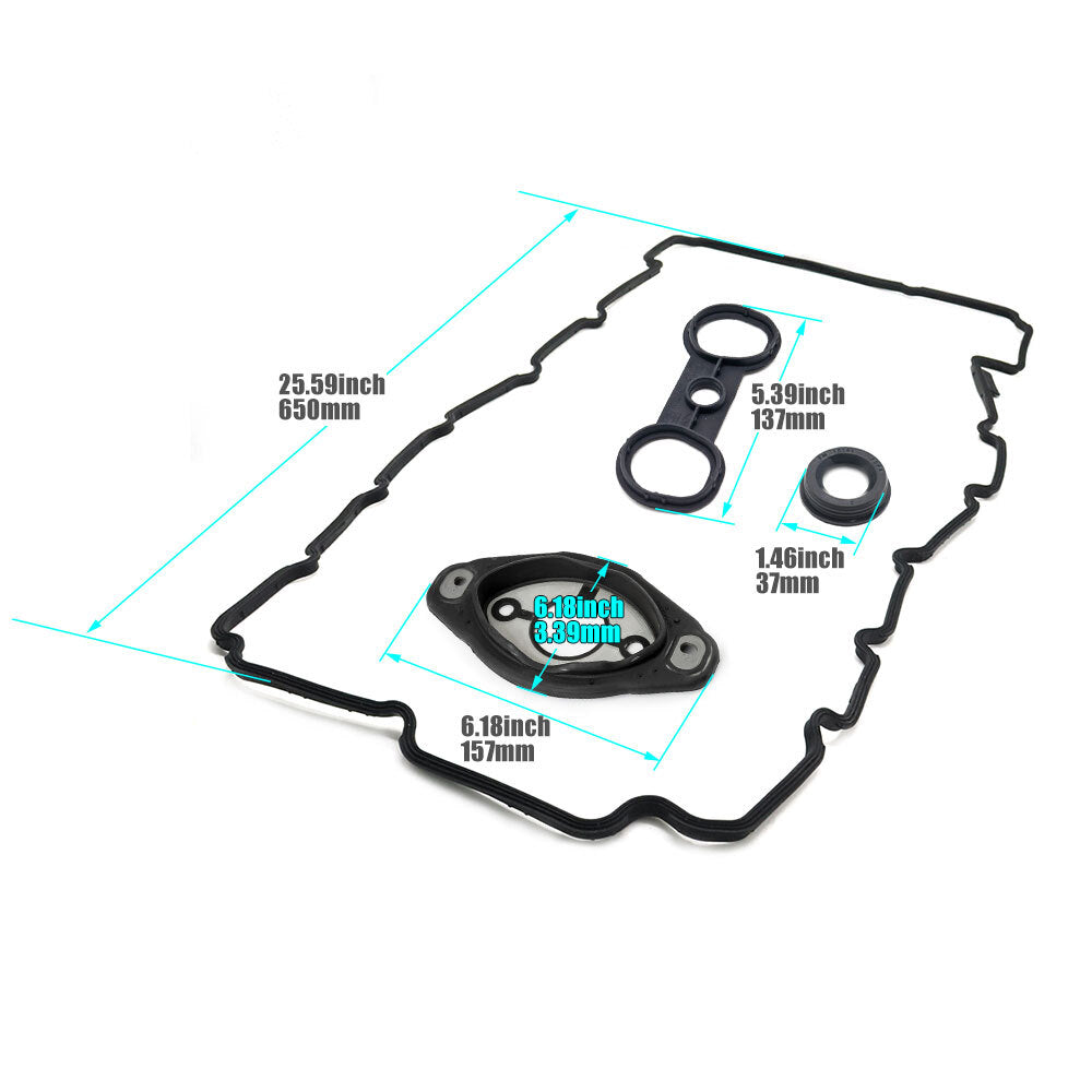 PCV valve cover with gasket suitable for E70, E82, E90, E91, X3, X5, 128i, 528i, Z4, 11127552280- n