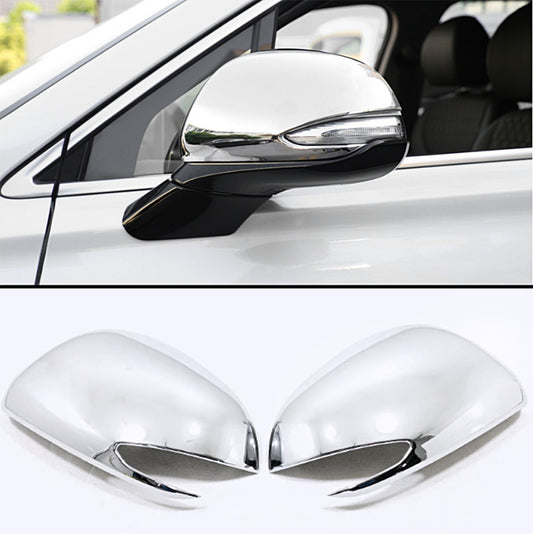 Chrome Side Door Rearview Mirror Cover Trim Cap for Hyundai Santa Fe 2019-2022