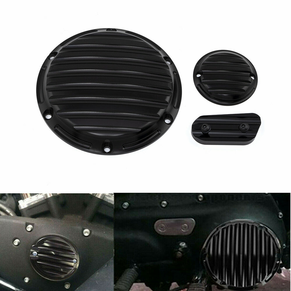 Black Derby Timing Timer Chain Inspection Cover for Harley Sportster XL883 48 Q