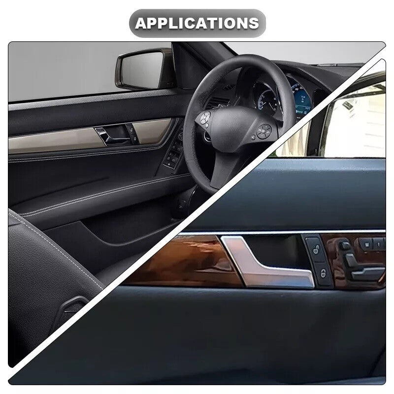 Left driver's side interior door handle repair kit, matte silver, suitable for . n