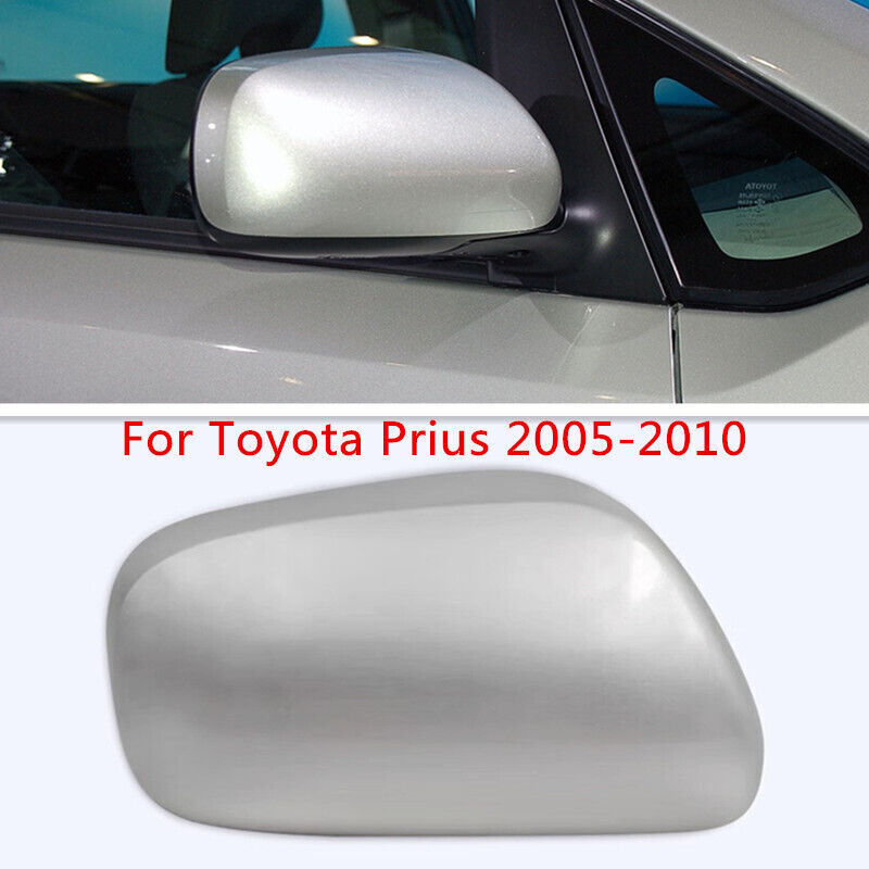 Silver Rearview Mirror Cover Shell Cap Right Side Fit for Toyota Prius 2005-2010