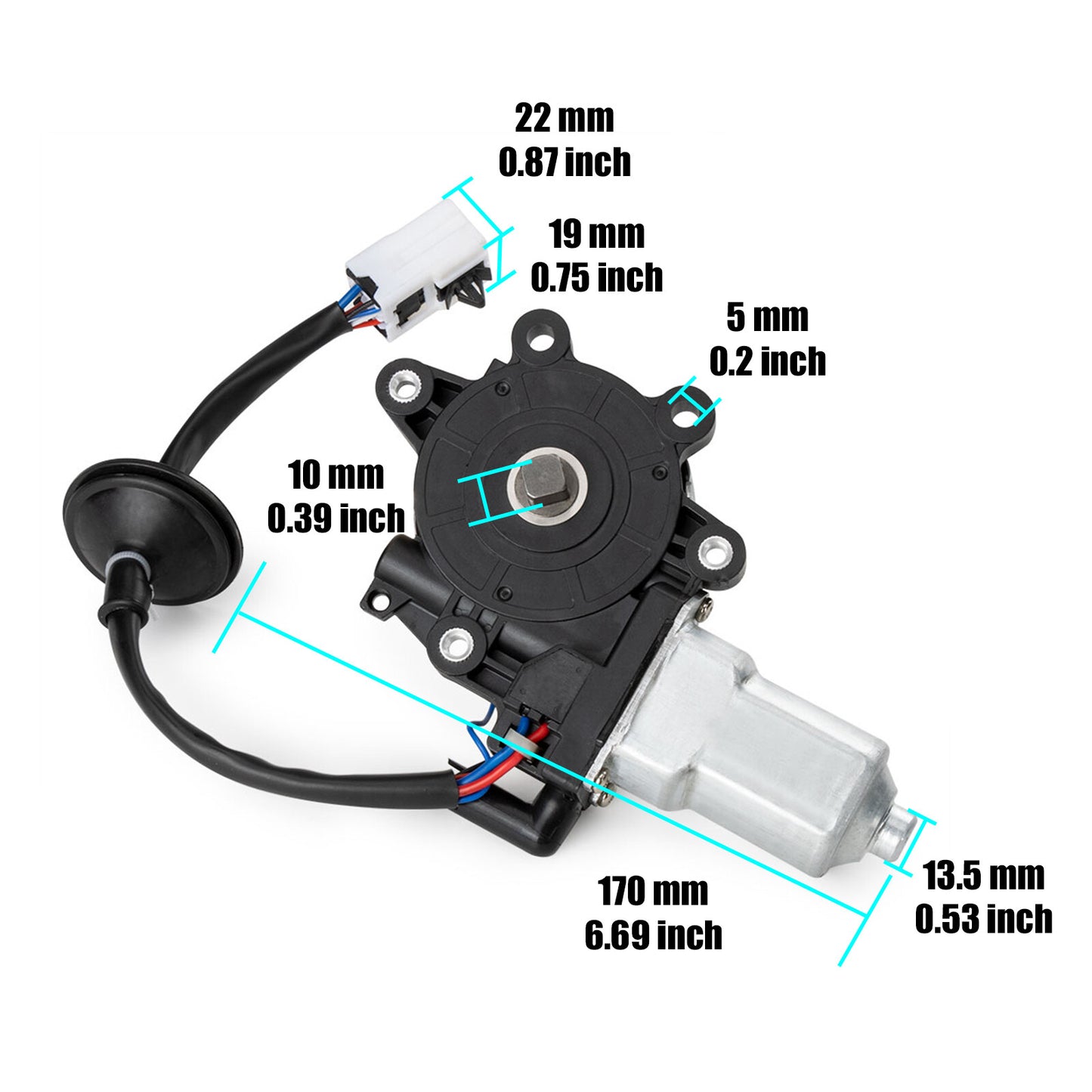 Right Power Window Regulator Motor for Nissan 350Z 2004-2009 V6 3.5L Convertible Q