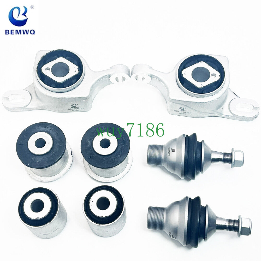 8-piece front lower control arm bushing + ball joint kit for W166 X166 C292- n