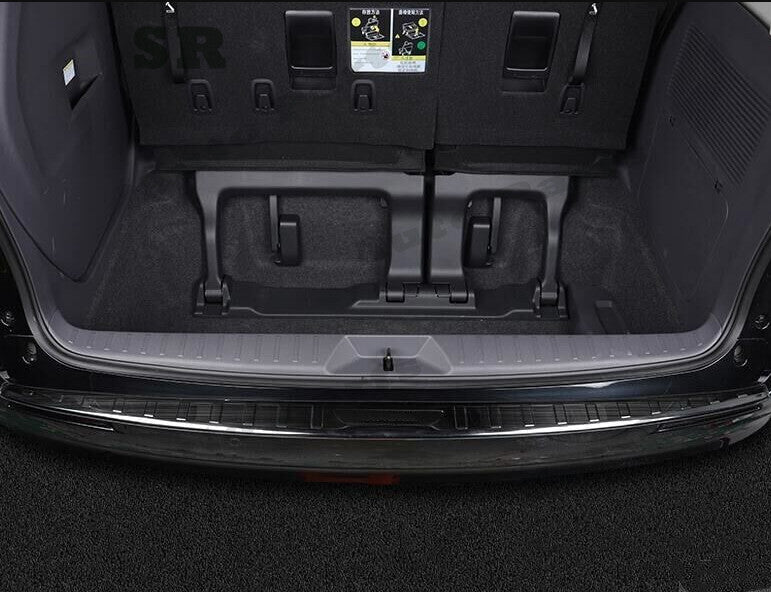 Black stainless Rear Bumper Protector Cover 1pcs for Sienna 2022-2024 B n