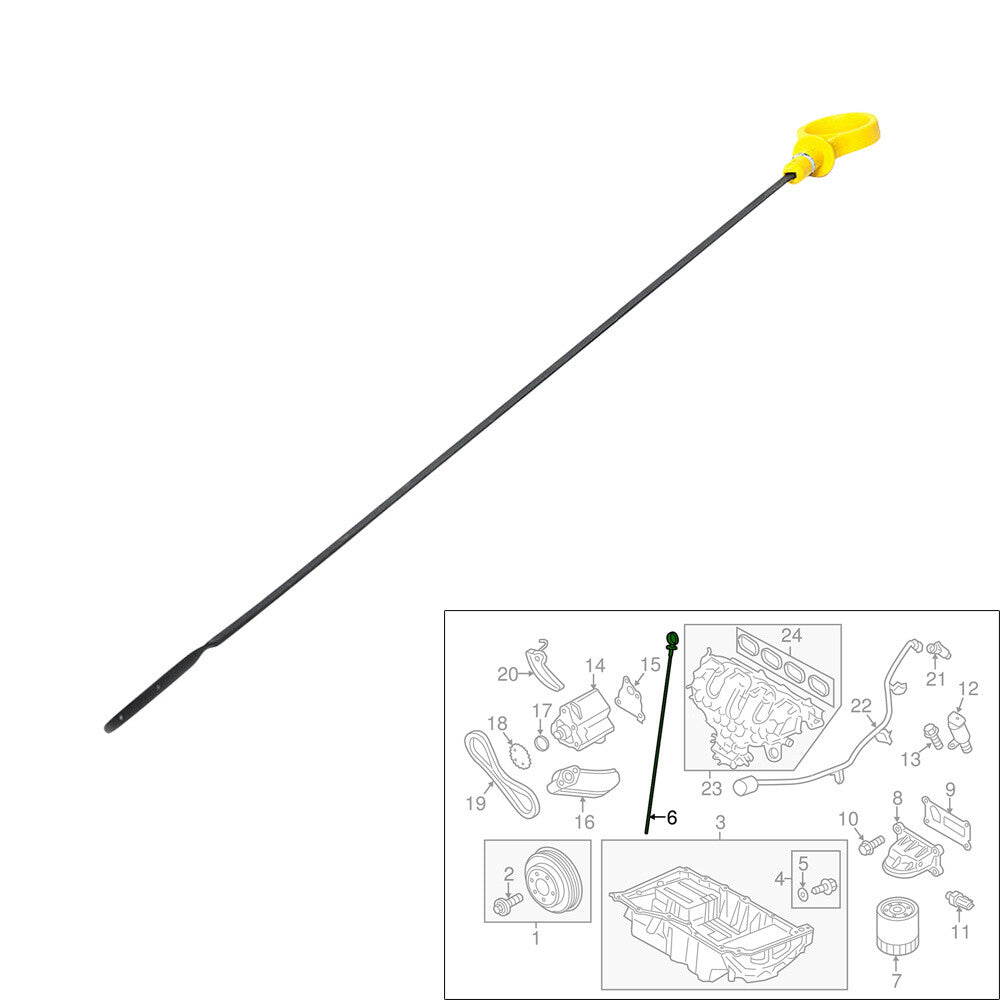 Engine Oil Fluid Dipstick CJ5Z6750A for Ford Explorer Escape Focus Fusion 2.0L Q