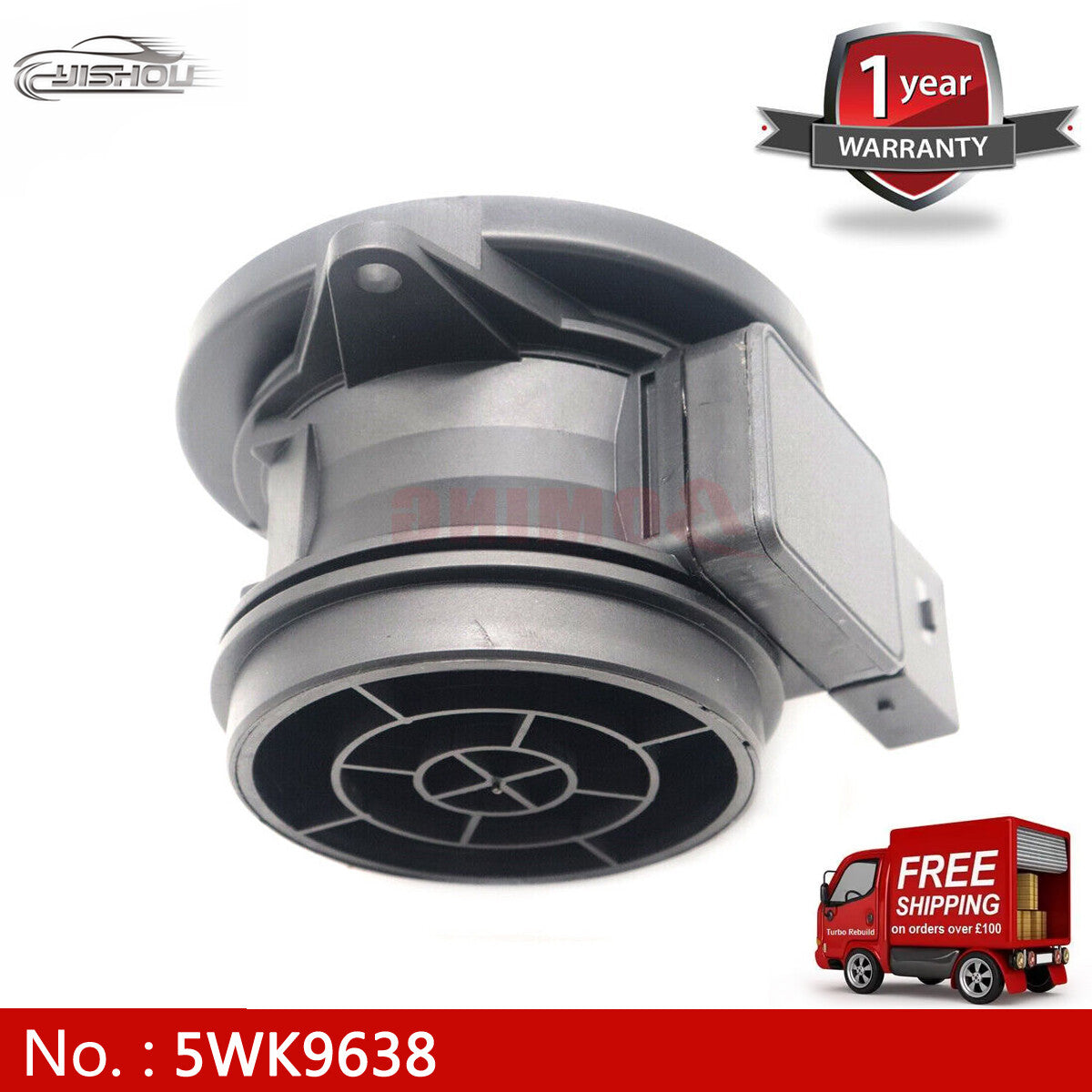 for Volkswagen air flow sensor instrument MAF 5WK9638, suitable for Mercedes-Benz C230 2003, 2004, and 2005 models, new.