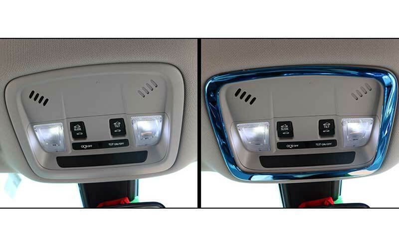 Blue Titanium Roof Reading Light Frame Decor Cover for Chevrolet Malibu 16-21