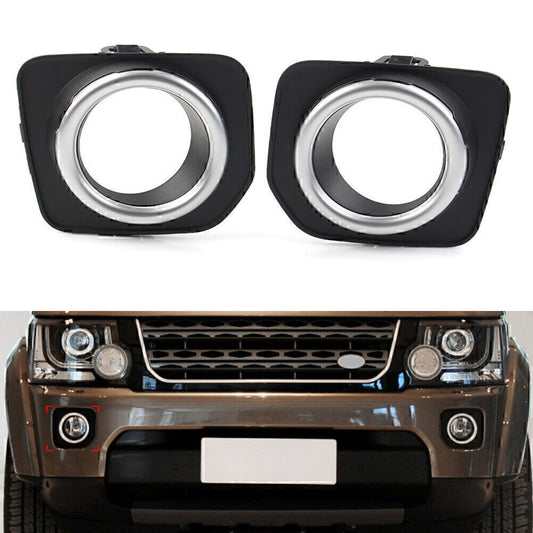 Pair Front Bumper Fog Lamp Bezel Cover Trim for Land Rover LR4 2014-16 LR051335