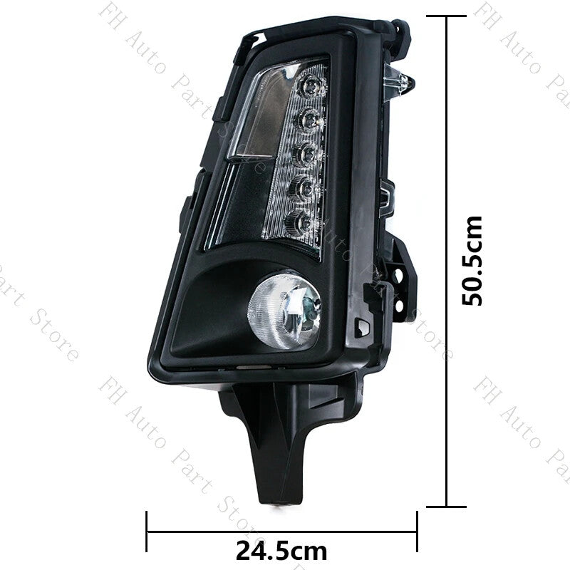 1Set for Toyota Hiace Commuter 2019-2021 Car Front Bumper Foglight LED Halogen