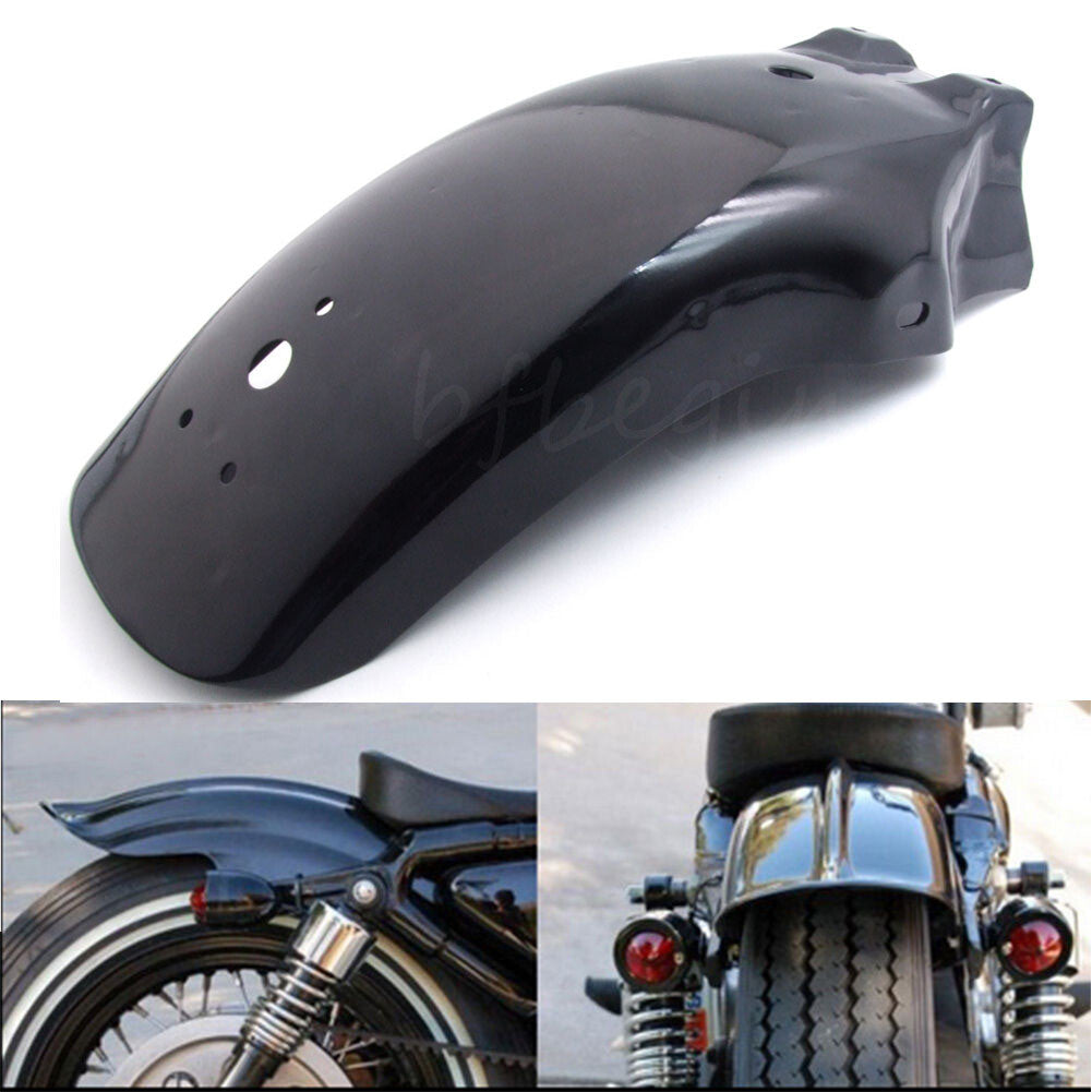 Rear Metal Mudguard Fender for Harley Sportster 883 Cafe Racer Bobber Chopper Q