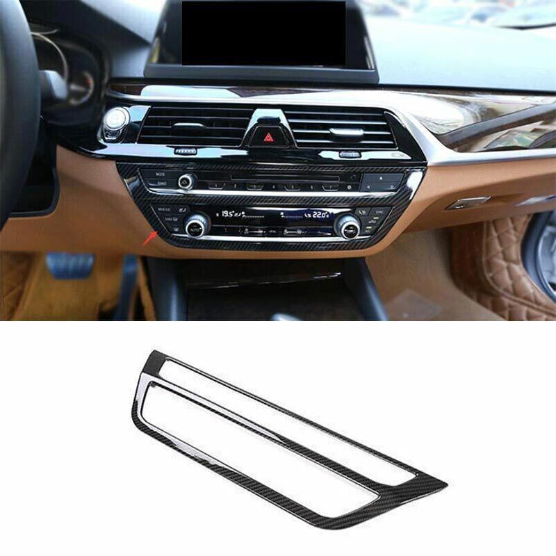 for BMW 5 Series G30 2018-2023 Central AC Button Control Carbon Fiber Cover Trim