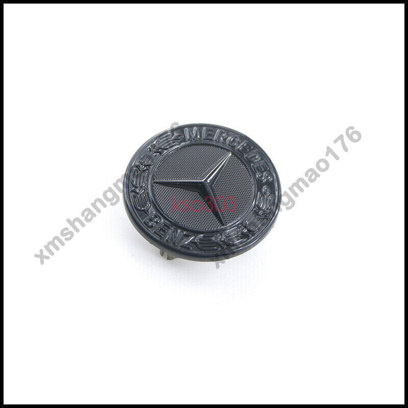 GLOSS Black for MERCEDES 2014-ON W205 W213 W222 CES Front Grille Embroidered Badge