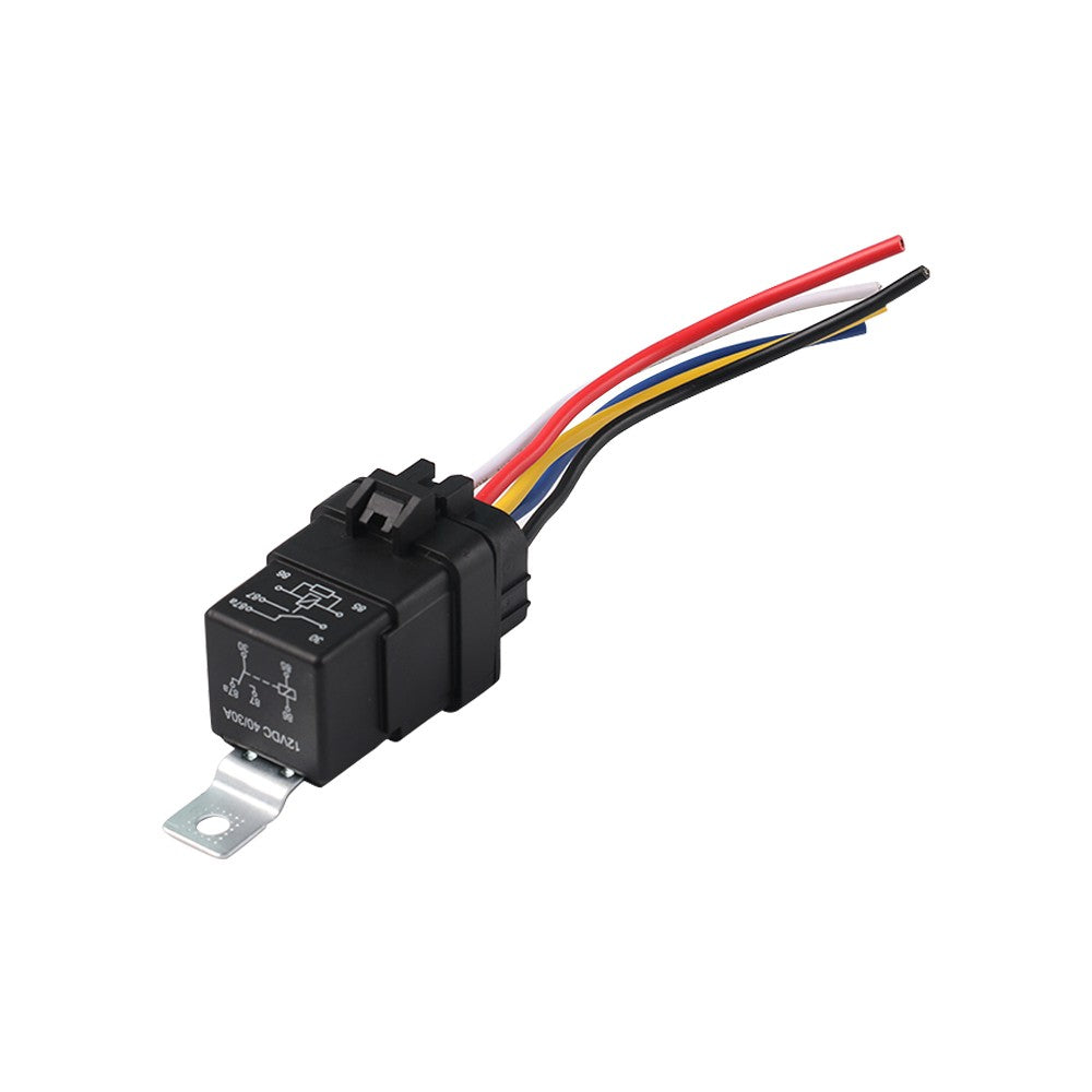 5-Pin Car Automotive SPDT Relay Switch Harness Socket Waterproof 40A 12V DC