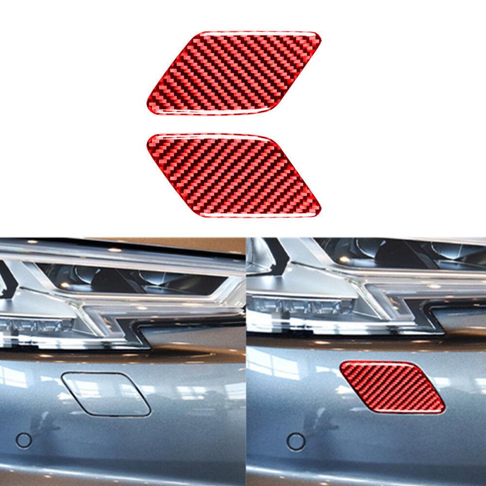 4Pcs Carbon Fiber Steering Wheel Button Cover Trim Type A for Chrysler 300 05-07 v