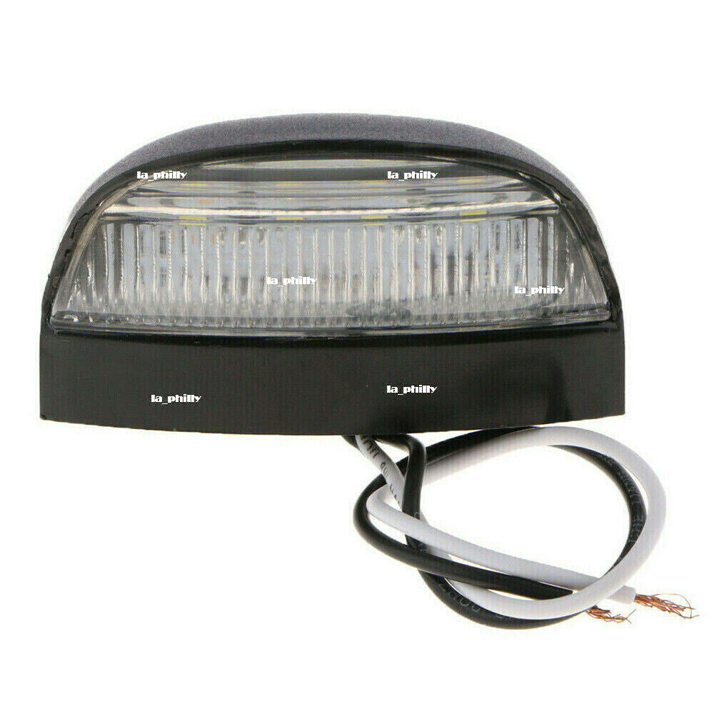 2Pcs 12/24V Waterproof 4 LED Rear Tail License Number Plate Lights Truck Trailer Q