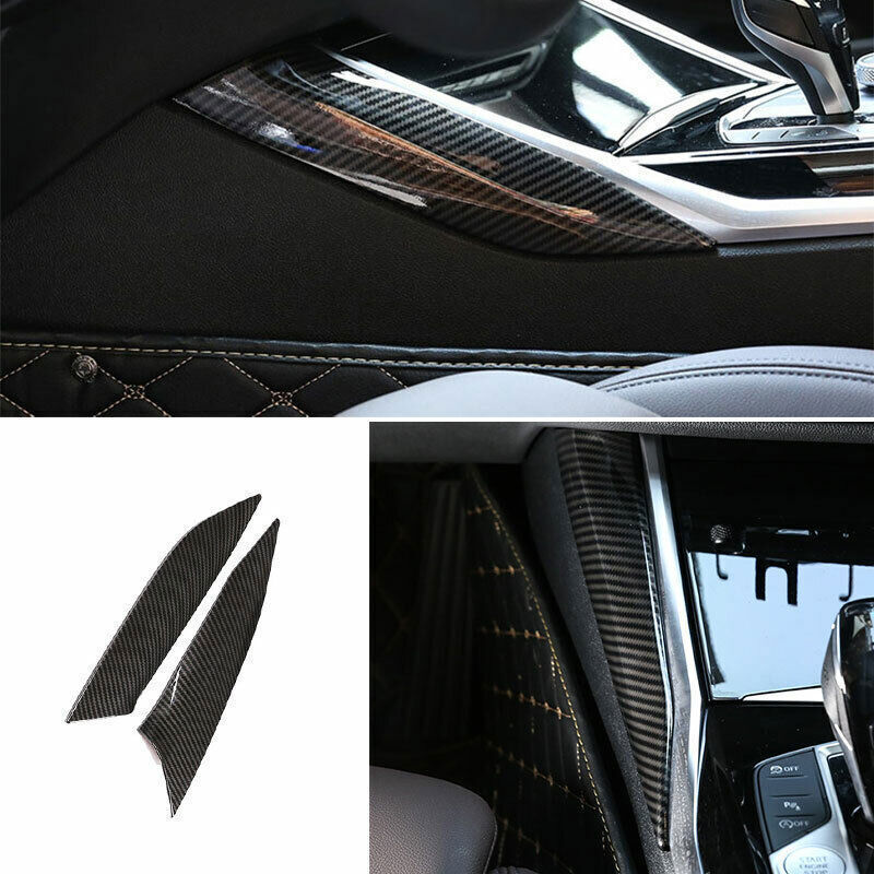 for BMW 3 Series G20 19-23 Carbon Fiber Console Gear Shift Both Side Strip Trim