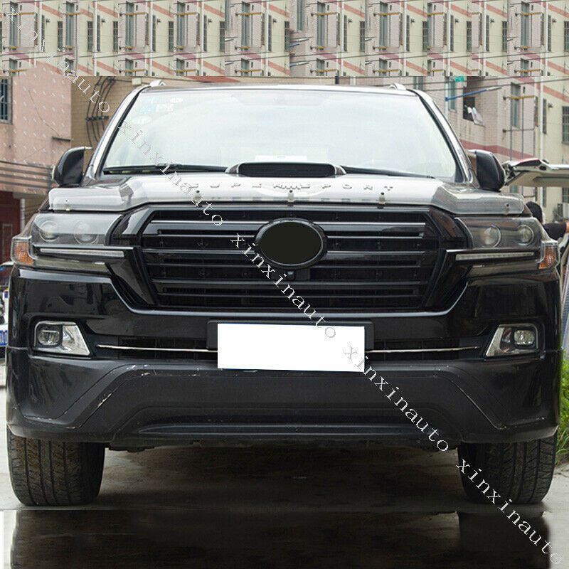S.Steel Front FogLight Molding Trim Strip for Toyota for Land Cruiser LC200 2016-21
