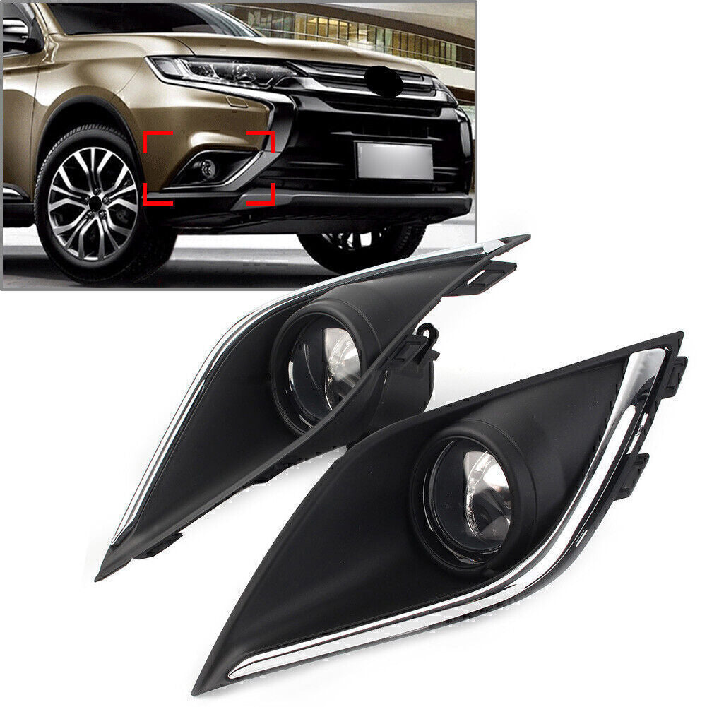 Fog lights, headlights, protective covers, wiring harnesses, and switches suitable for Mitsubishi Outlander 2016-19