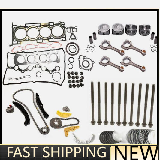 or for HYUNDAI for KIA G4KJ 2.4L Engine Rebuild Overhaul Kit w/ 4X Conrods & Timing Kit n