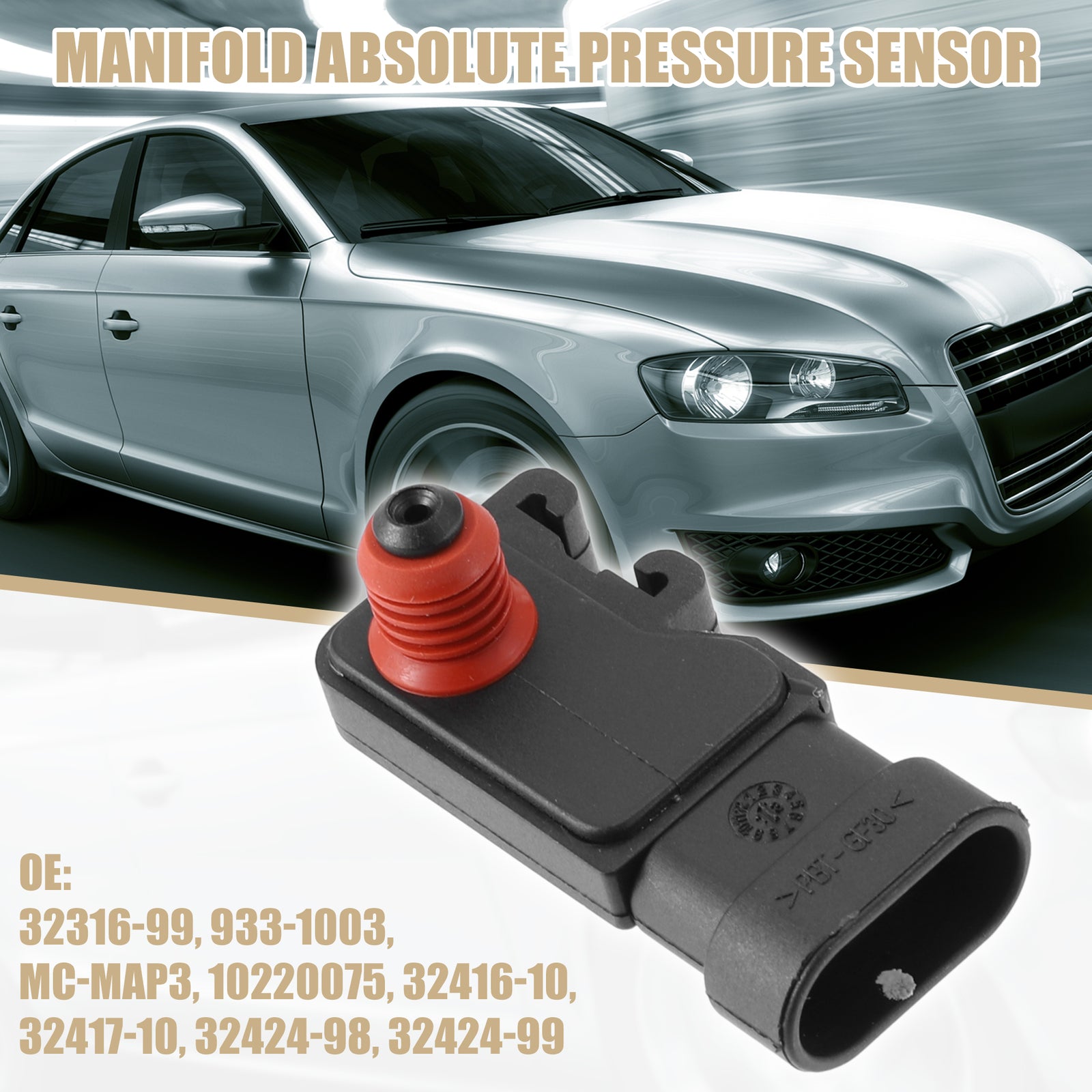 Manifold Absolute Pressure Sensor 32316-99 933-1003 MC-MAP3 for Harley-Davidson