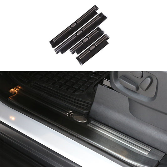 Steel for Land Rover Discovery 4 2010-16 Inner Sill Threshold Black Scuff Plate
