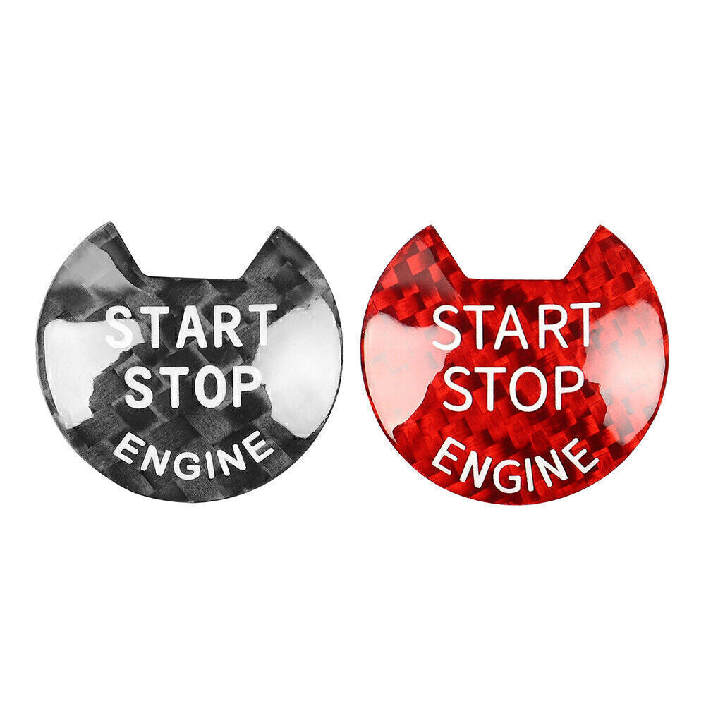 Carbon Fiber Engine Start Stop Push Button Cover Fit for Nissan for Infiniti Q50 Q60