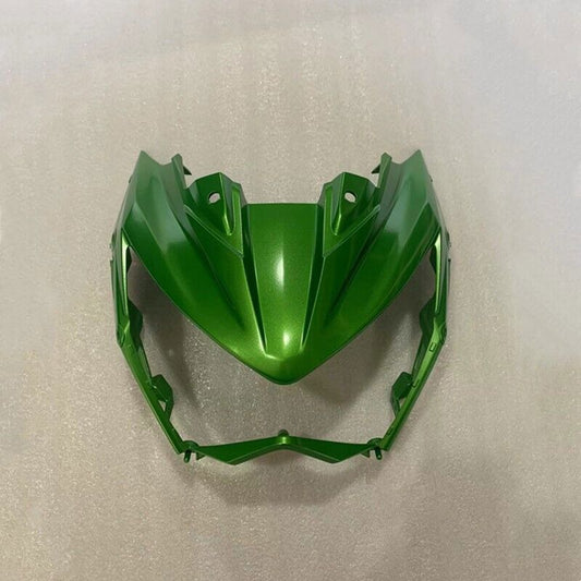 The green upper front nose headlight surround fairing is suitable for Kawasaki Z800s from 2013 to 2018.