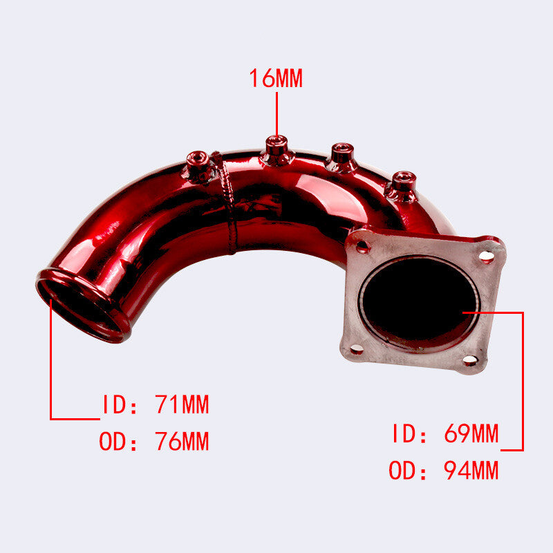 High Flow Air Intake Elbow Tube for 1998.5-02 for Dodge for Ram 5.9L Diesel Red Q