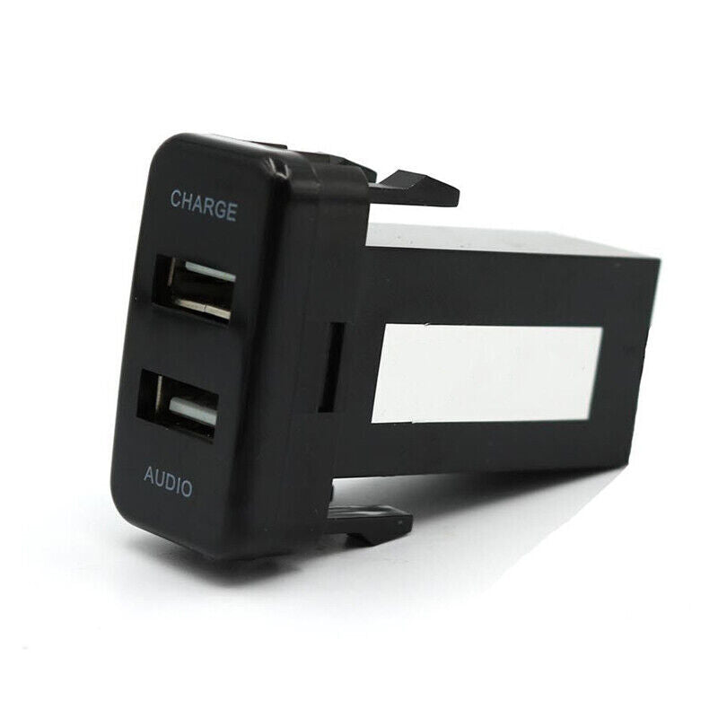 5V 2.1A Car USB Socket Dashboard Phone Charger MP3 Audio Port with Cable n