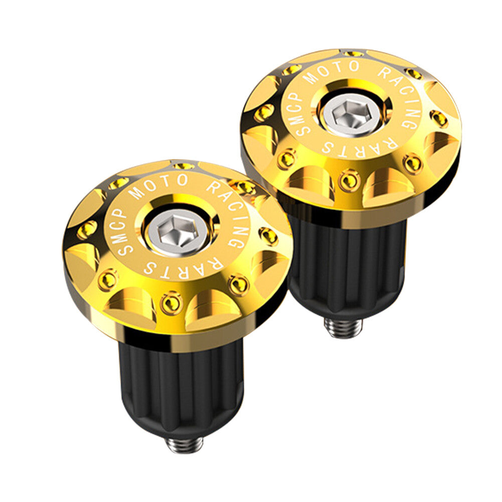 7/8'' Motorcycle Dirt Bike Handlebar Grips Handle Bar End Cap Plugs Slider Gold Q